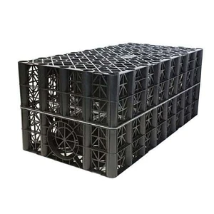 Polypipe Polystorm-R PSM1A Modular Water Storage Cell, Black 1000mm x 500mm x 400mm